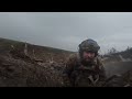 Assault of russian positions by Ukrainian military | first-person combat | ukraine gopro footage