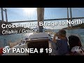 Crossig the bridge to north  chalkis 3am  sailing sy padnea