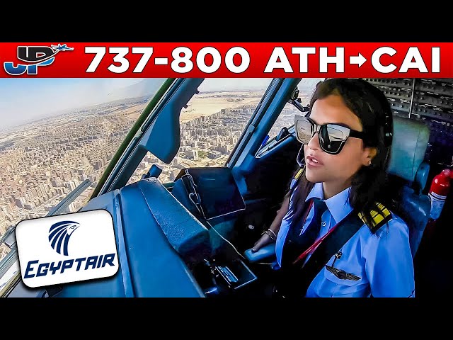 Egyptair 737-800 Cockpit Athens🇬🇷 to Cairo🇪🇬 class=