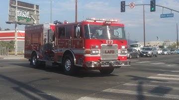 LAFD Engine 73 Responding