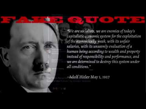 Rightist Lies Fake Quotes Hitler Karl Marx Etc Youtube