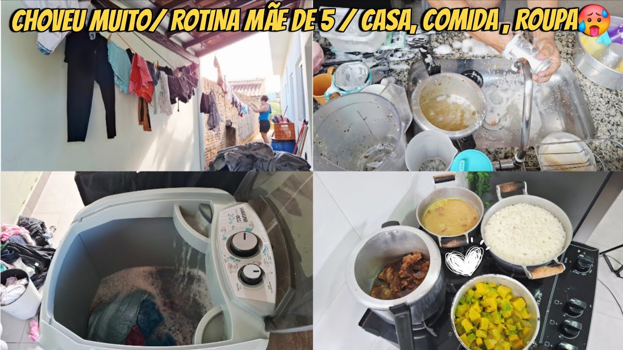 A Chuva deu uma Trégua☔️ Lavei Muita Roupa / Almoço fresquinho + Dica 