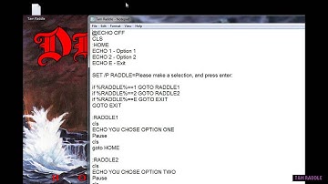 BATCH CODING P3 - HOW TO MAKE A MENU SCREEN