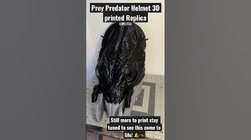 Prey Predator Helmet 3D printed Replica. #alienvspredator #prey #preytrailer #cosplay #3dprint #avp