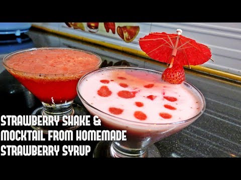 strawberry-shake-&-mocktail-recipe-|-how-to-make-summer-drinks-non-alcoholic-|-strawberry-syrup