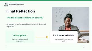 Practical AI for Facilitators: Final Reflection and Next Steps