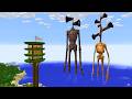 SURVIVING FROM WOOD SIREN HEAD AND SIREN HEAD in Minecraft SURVIVING FROM WOOD SIREN HEAD AND SIREN HEAD in Minecraft