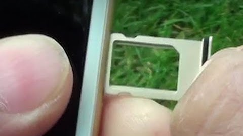 Insert a SIM Card into iPhone 7