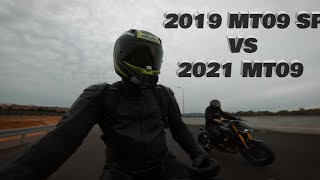 YAMAHA MT 09 2020 VS 2021 | Is the new 2021 Yamaha MT09 faster?. RAW sound 🔉