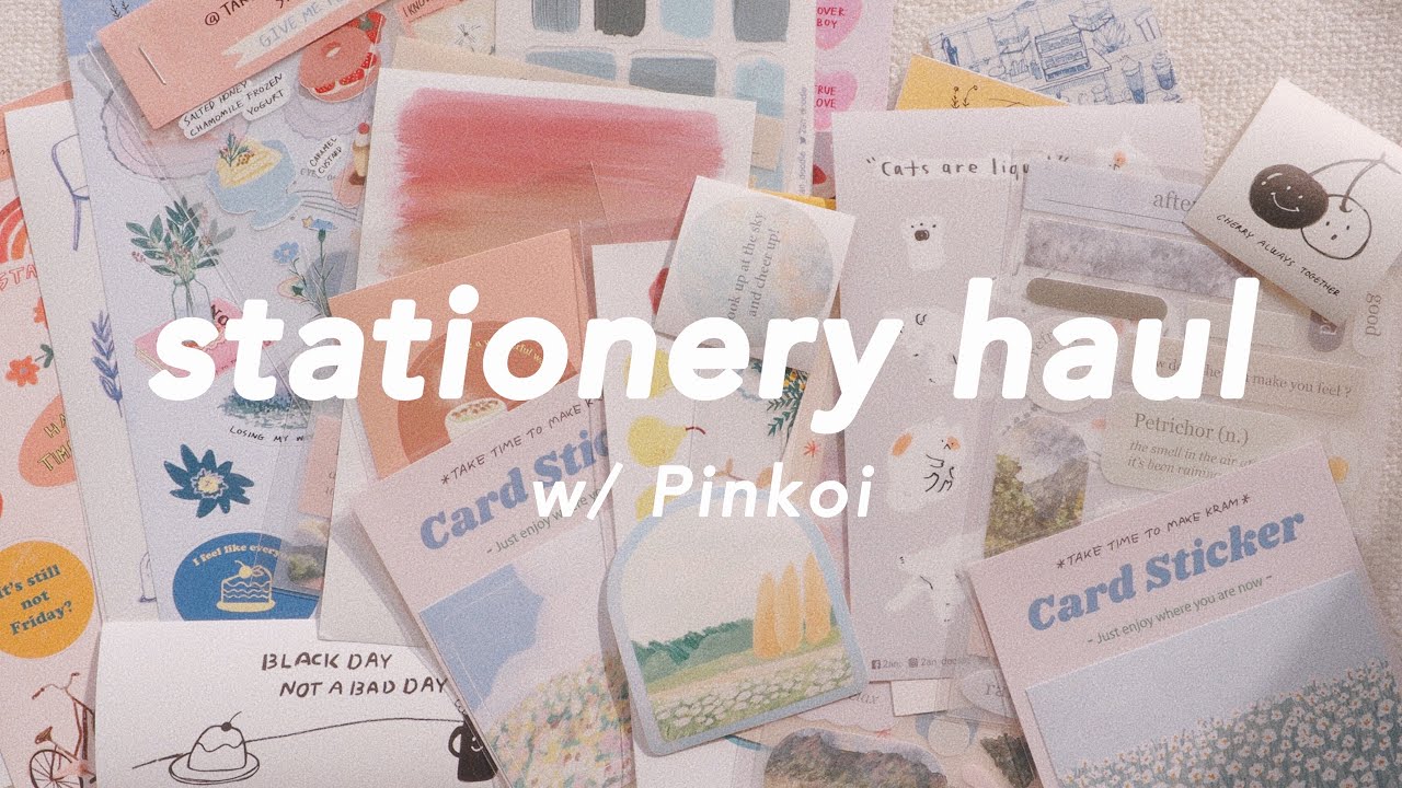 📯 stationery haul - 可愛い海外文房具の紹介 w/ Pinkoi