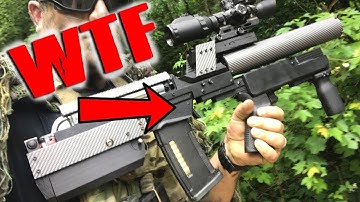 MOST AWESOME Airsoft gun ever - Swamp Sniper
