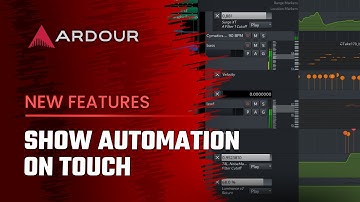 Ardour 6.6: Show Automation on Touch
