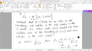 Design of a digital control system