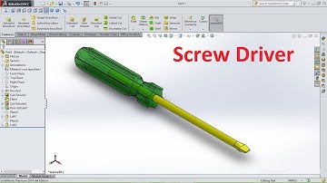 SolidWorks tutorial How to Make Screw Driver