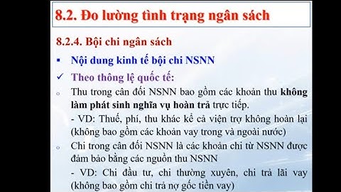 Bội chi ngân sách nhà nươc là gì năm 2024