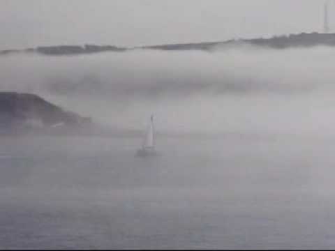 Christmas Sea Fog Plymouth Hoe! Hoe! Hoe!.wmv