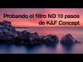 Larga exposición durante el amanecer con el filtro ND de 10 pasos de K&F Concept