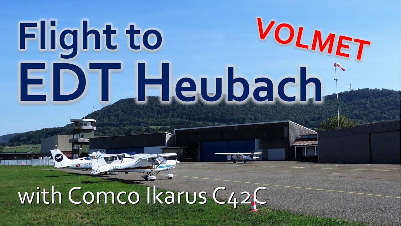 ✈ Flug nach Heubach mit einer Comco Ikarus C42C | VOLMET