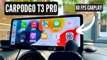 60 FPS Apple CarPlay! CarPodGo T3 PRO // FULL Review and INSTALL Universal Car Stereo Display