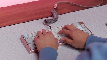 Kyuu with Lubed C³ Tangerine Switches R2 (UHMWPE Housing) Typing Sounds