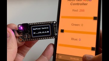 ESP32 Control LED/NeoPixel from a webpage
