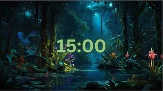 15 Min Avatar Omaticaya Clan timer RAIN AND JUNGLE NOISES (Alarm at the end)