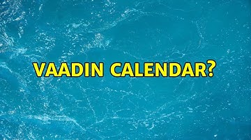 Vaadin calendar?
