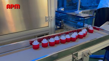 Automatic wine bottle cap assembly line