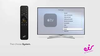 eir TV | Resetting the Apple TV with the eir Remote for Apple TV.