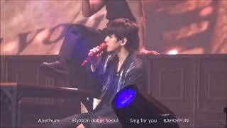 180713 ElyXiOn dot in SEOUL  sing for you BAEKHYUN 백현 Focus