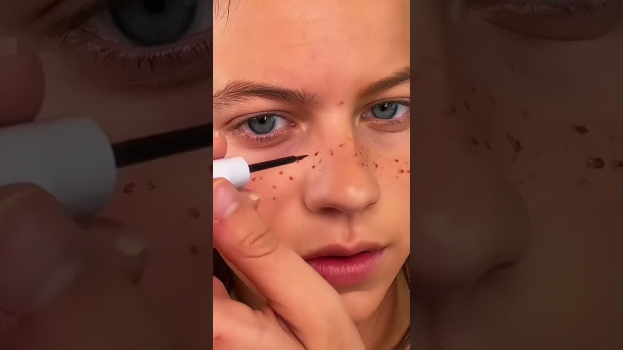 THE BEST FAKE FRECKLES EVER!? *insane result* #shorts
