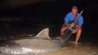 Cabo Verde -  extreme tiger shark fishing from the beach by Mirko Zanetti