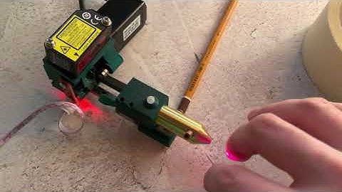 K40 laser autofocus system, first test.