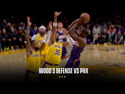 How Christian Wood's defense & rebounding helped the Lakers win vs Phoenix | Laker Film Room