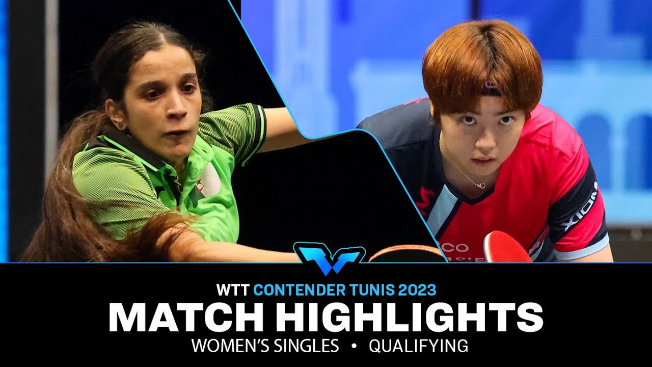 Hanna Ryu Hadjer Tahmi vs Hanna Ryu | WS Qual | WTT Contender Tunis 2023 - YouTube