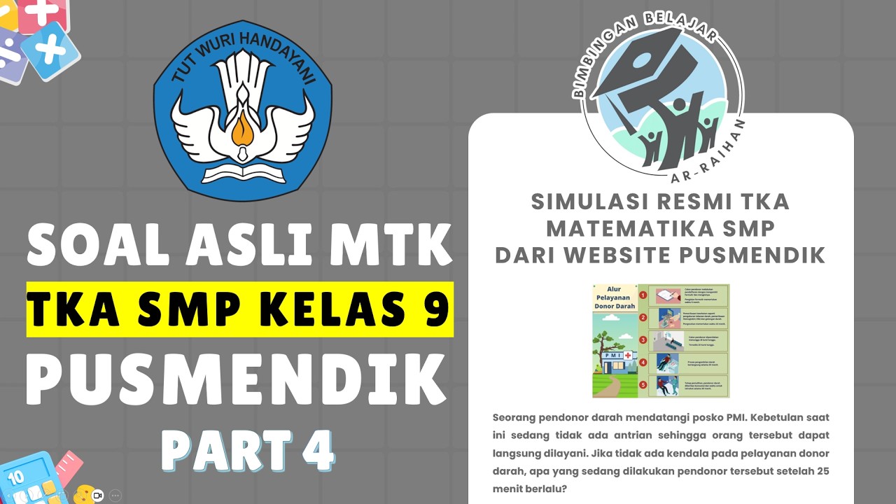 PART 4 SOAL SIMULASI TKA MATEMATIKA SMP 2026 PUSMENDIK | CONTOH SOAL TKA SMP 2026 #TKA #TKA2026