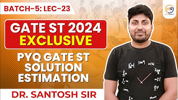 GATE STATISTICS 2025 | PYQ GATE ST Solution Estimation | Mathstats :8810409392