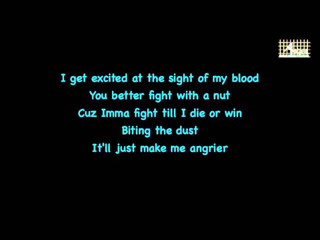 Eminem Ft Liz Rodriguez - Survival Lyrics On Screen class=