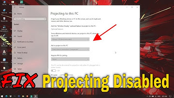 Screen Projecting disabled in laptop PC| Fix Projecting to this PC problem 100%