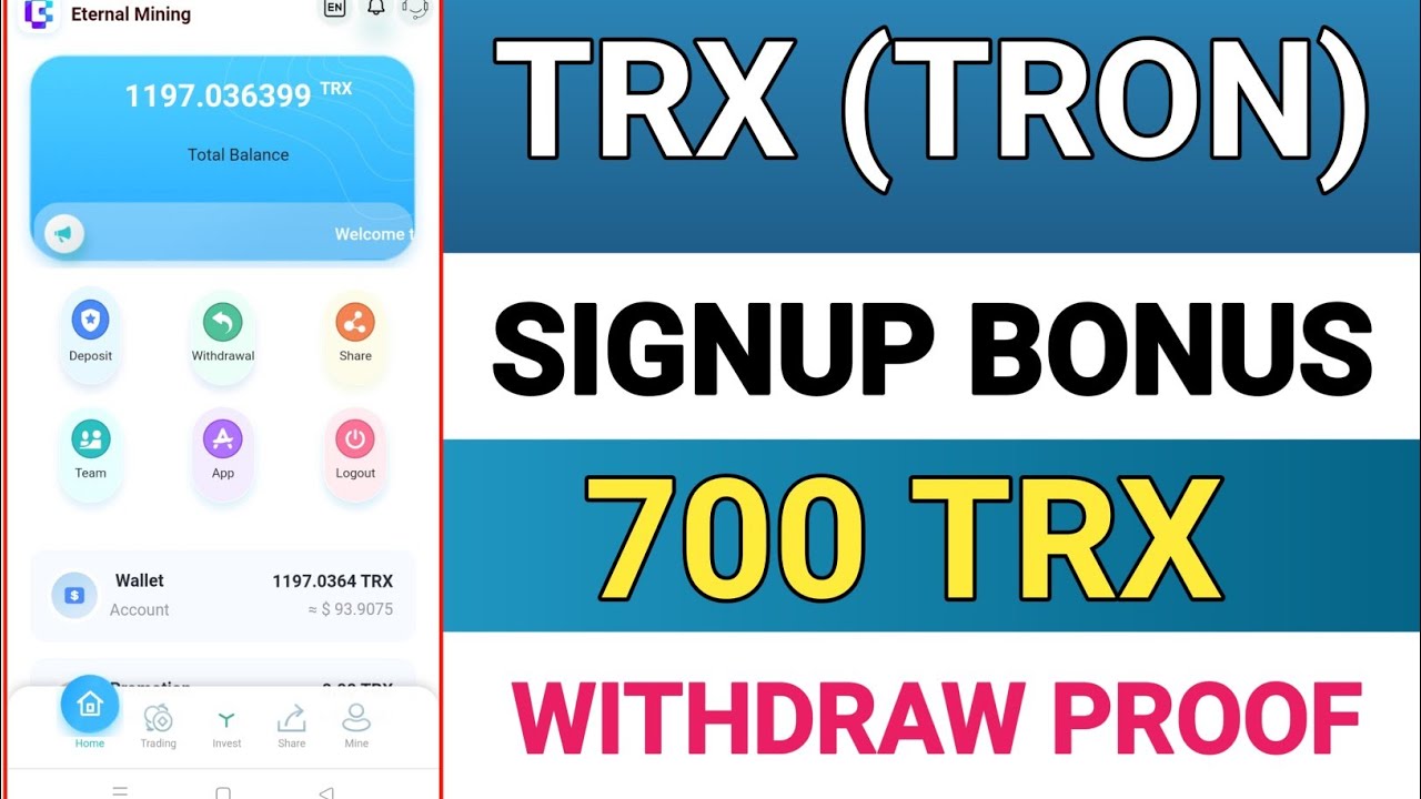 Best Trx (Tron) Cloud Mining Website | Trx New Site Today 2022 | Trx (Tron) Mining Site 2022