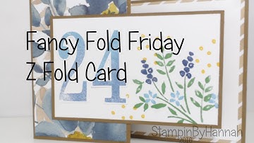 Fancy Fold Friday | Z Fold Card using Number of Years