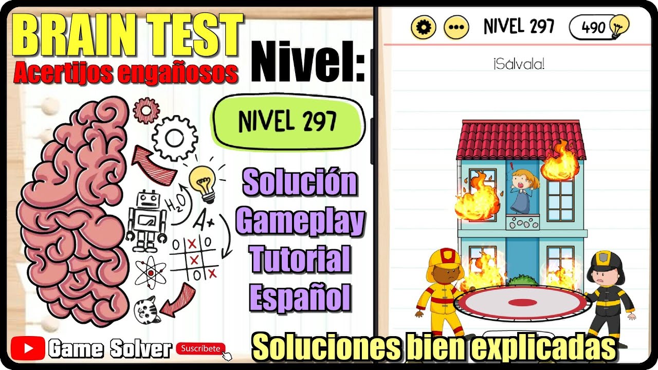 BRAIN TEST, NIVEL 297 - ¡Sálvala! [GAMEPLAY