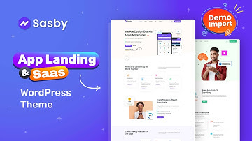 Sasby – App Landing & Saas WordPress Theme [Demo Import - Old version]