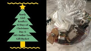 25 Days of Christmas - Day 4: DIY Dollar Tree Gift Basket Idea