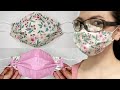 NO Gap and NO FOG on Glasses 3D Face Mask! Breathable 3D Face Mask Sewing Tutorial