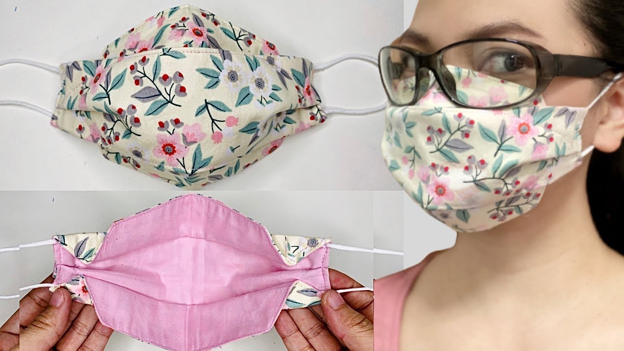 NO Gap and NO FOG on Glasses 3D Face Mask! Breathable 3D Face Mask Sewing Tutorial - YouTube no-gap-and-no-fog-on-glasses-3d-face-mask-breathable-3d-face-mask-sewing-tutorial-youtube