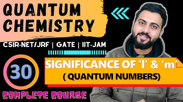 Quantum chemistry Lec -30| Significance of 