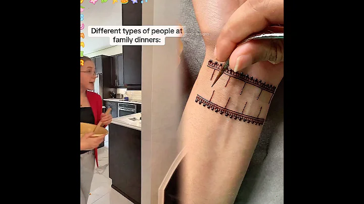 The different types of people at family dinners #pov #relatable #comedy #skit