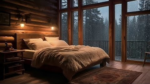 Fall into a Deep Sleep - Soothing Piano Music with Rain Sounds and Quiet Mood in Winter