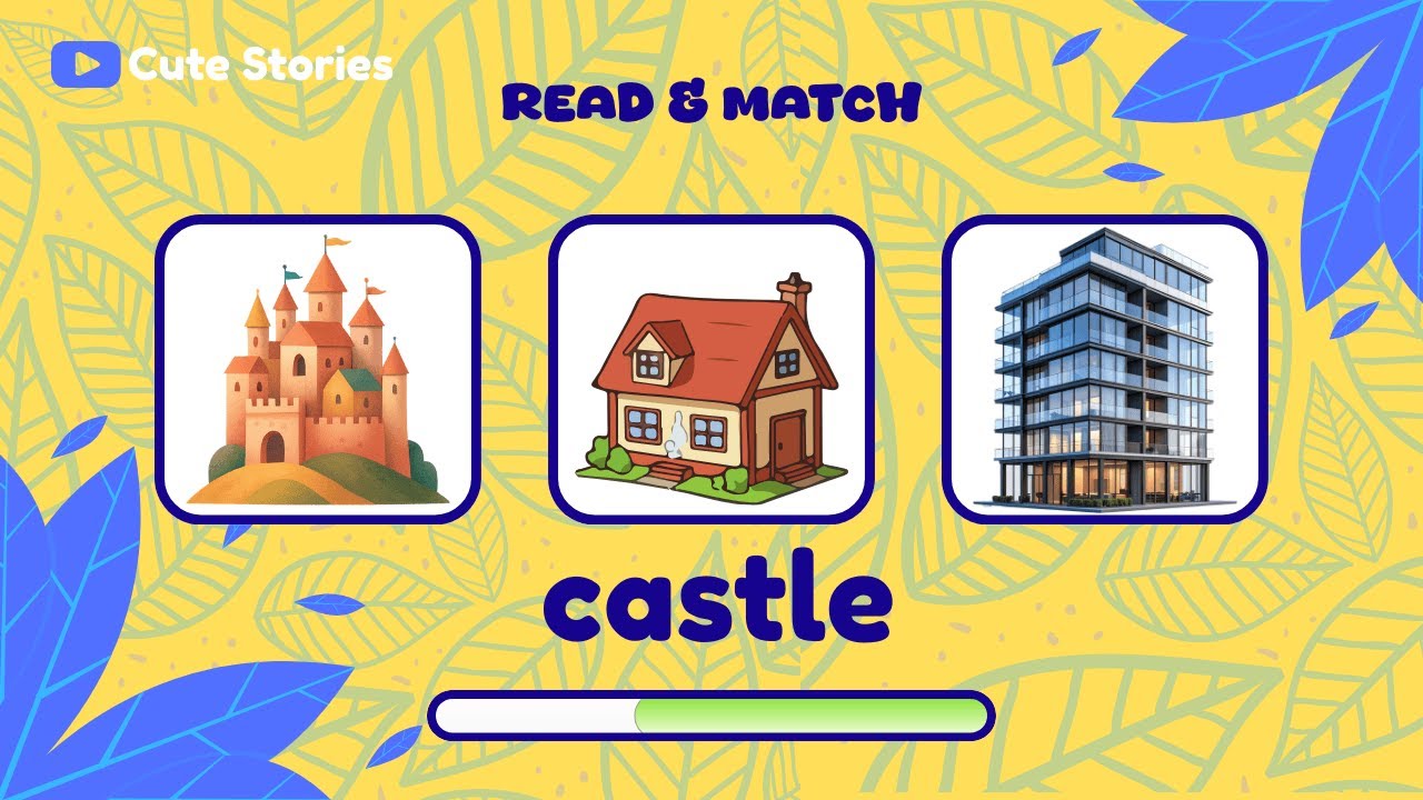 Read and Match Words to Pictures  Reading Game for Kids Ages 4–7